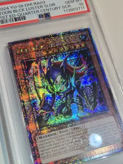 2024 YU-GI-OH! RA03-QUARTER CENTURY BONANZA TOON BLACK LUSTER SOLDIER PSA 10 - Image 5