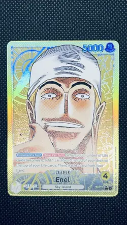 One Piece Card Game Awakening of the New Era Enel OP05-098 Alt Art Leader AA - Image 1