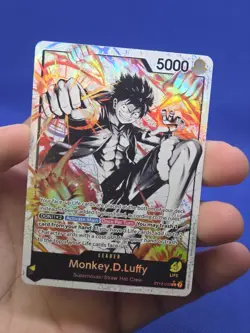 One Piece Ultra Deck Three Brothers Monkey D Luffy ST13-003 Parallel Alt Art NM - Image 2