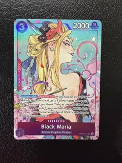 Black Maria OP08-074 SR Full Art Promo - One Piece Illustration Box Vol. 2 PROMO - Image 1