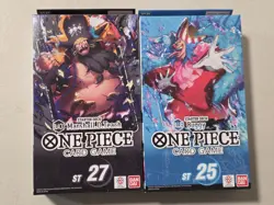 One Piece TCG: Starter Decks ST-25: BLUE Buggy & ST-27: BLACK Marshall [Sealed] - Image 1