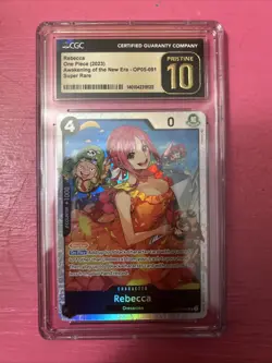 One Piece Rebecca Graded SR Op05 091 Awakening of The New Era CGC Pristine 10 - Image 1