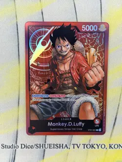 Monkey.D.Luffy Leader Foil Errata - NM - One Piece TCG - ST01-001 - English - Image 1