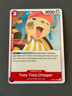 PRE ERRATA Tony Tony.Chopper OP01-015 One Piece TCG NM English - Romance Dawn - Image 1
