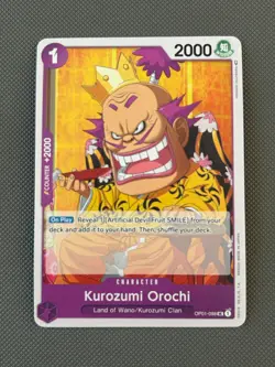 PRE ERRATA -Romance dawn One Piece TCG Kurozumi Orochi OP01-098 Eng - Image 1