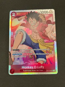 NM One Piece TCG Monkey.D.Luffy OP01-024 SR Romance Dawn - Image 1