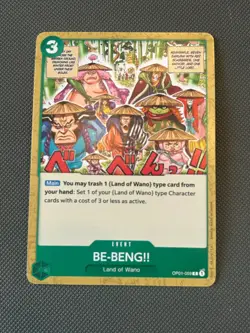 BE-BENG!! OP01-059 PRE ERRATA ROMANCE DAWN One Piece TCG English - Image 1