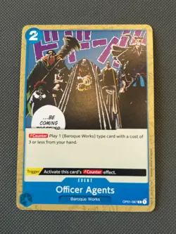 Officer Agent OP01-087 PRE ERRATA - Common - English - One Piece TCG - Image 1