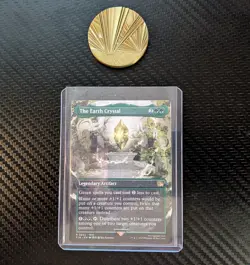 MTG Final Fantasy - Card #342: The Earth Crystal, Borderless (Non-Foil) - Image 1