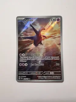 Pokemon Latios TCG Illustration Rare Holo Card 203/191 Sv08: Surging Sparks - Image 1