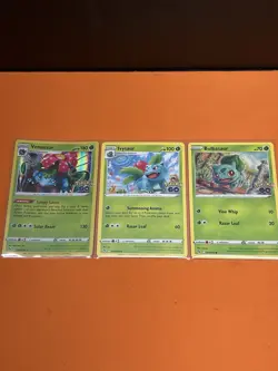 Bulbasaur Ivysaur & Venusaur Holo Rare - 3 Card Set - Pokemon GO TCG - All NM - Image 1