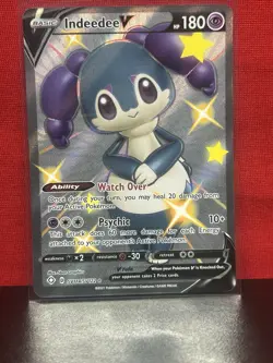 Indeedee V Shining Fates: Shiny Vault SV114 Shiny Holo Rare Pokemon Card T2-228 - Image 1