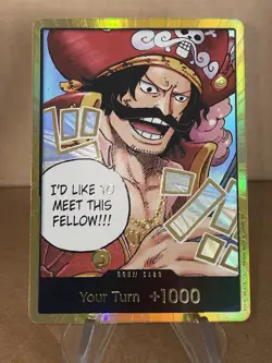 One Piece TCG Gold.D.Roger Gold Don!! Card OP-13 Carrying On His Will - Image 1