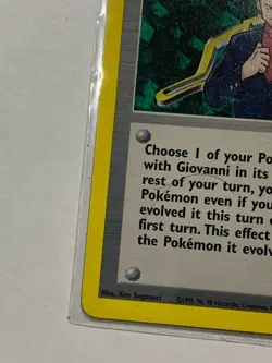 Pokemon TCG 2000 Gym Challenge Set: Giovanni 104/132 - Rare Trainer Card - Image 3