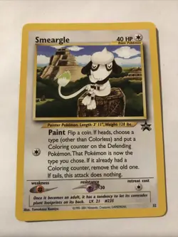 Smeargle #32 Black Star Promo WOTC Pokemon Card - Image 1