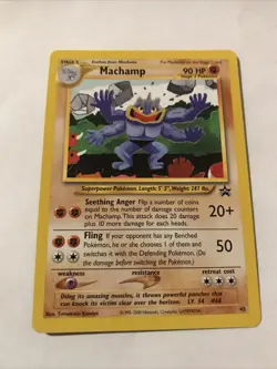 Machamp - 43 - Pokemon Wizards Black Star Promo Card NM - Image 1