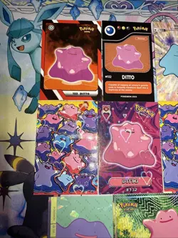 11 Non-TCG Ditto Card Different Sets Cracked Ice & Heart Holo / Non Holo Pokemon - Image 2