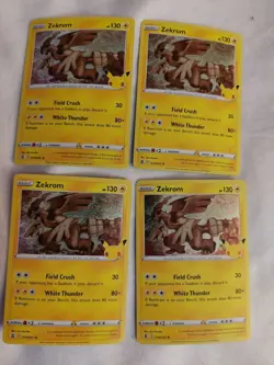 Zekrom (10/25) Celebrations 4x Playset Pokemon card lot - Image 2