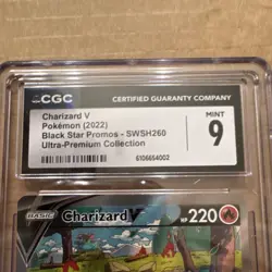 Pokemon 2022 Charizard V Promo Holo SWSH260 Sword & Shield CGC 9 Card - Image 3