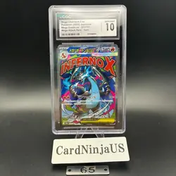 CGC GEM MINT 10 MEGA Charizard X ex MA 223/193 MEGA Dream ex M2a Pokemon Card 65 - Image 1