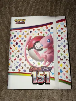 Pokemon Scarlet & Violet 151 Card Lot Binder Partial Set MEW EN! Master Must See - Image 1