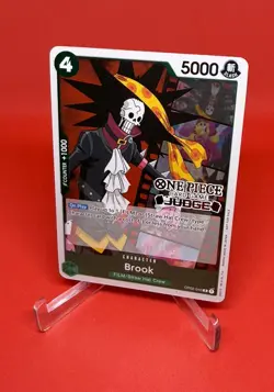 Brook Judge Pack Vol. 2 OP02-040 One Piece Promo Stamped Card PR Foil NM - Image 1