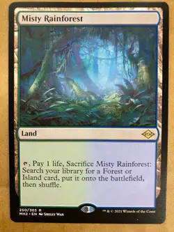 MTG 1x Misty Rainforest # 250 Modern Horizons 2 Magic the Gathering Card x1 NM - Image 1