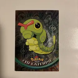 Topps Chrome Series 1 Holo Foil Pokemon Card Caterpie #10 (2000) - Image 1