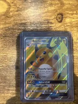 Pokemon TCG Raichu GX Black Star Promo SM90 Holo Card - Image 1