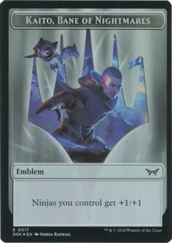 Kaito, Bane of Nightmares / Gremlin Double-Sided Token (Foil) - Duskmourn - Image 1