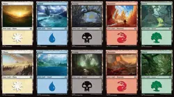 Tarkir: Dragonstorm Basic Land set (1 each of 10) MTG Magic - Image 1