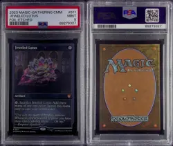 Etched Foil - Jeweled Lotus Foil Magic: Commander Masters CMM PSA 9 MINT - Image 3
