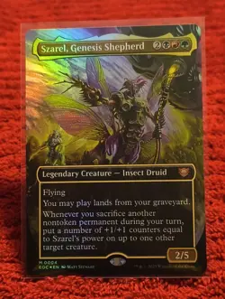 Szarel, Genesis Shepherd (Borderless) Commander: Edge of Eternities Foil - Image 1