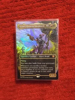 Szarel, Genesis Shepherd (Borderless) Commander: Edge of Eternities Foil - Image 4