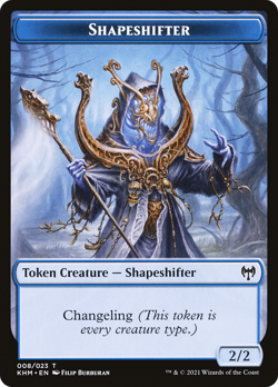 SHAPESHIFTER TOKEN mtg NM/NM- Kaldheim - Image 1