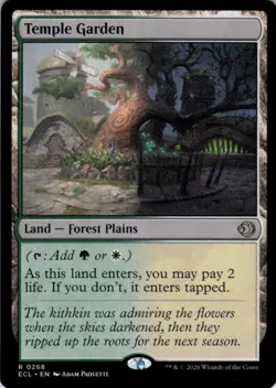 MTG Temple Garden (268) | NM | Lorwyn Eclipsed {ECL} - Image 1