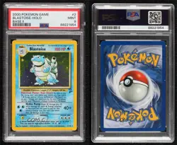 Blastoise Holo Pokemon Base Set 2 PSA 9 MINT 2000 - Image 3