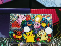 Pokemon Pocket Monsters Vending Prism Holo Vintage Sticker #387 PIKACHU rare - Image 1