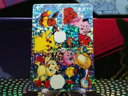 Pokemon Pocket Monsters Vending Prism Holo Vintage Sticker #387 PIKACHU rare - Image 3