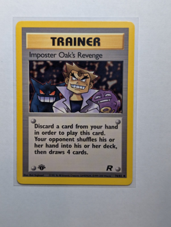 Imposter Oak's Revenge 76/82- 1st Edition Team Rocket Set Pokemon TCG Card - Image 1