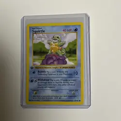 Squirtle 63/102 1st Edition Shadowless Base Set Pokemon - Image 1