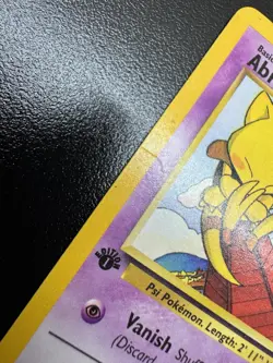 Pokemon TCG Abra Card 49/82 1st Edition MP LP - Image 2