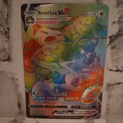 Pokemon TCG Snorlax VMAX Holo Secret Rare Card Sword & Shield 206/202 - Image 1