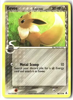 Eevee ⭐ 68/113 Common Delta Species 2005 Pokemon NM - Image 1