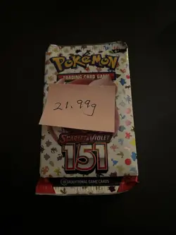 Very Heavy! 21.99 Gram Pokemon 151 Booster Pack Weighed Sealed - Image 3