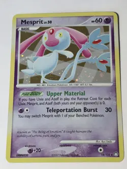 Pokemon TCG Mesprit 14/123 Mysterious Treasures Holo Rare - Image 1