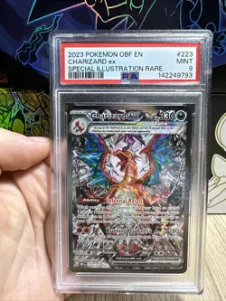 Pokemon TCG Charizard EX Obsidian Flames Holo Special Full Art 223/197 PSA 9 - Image 1