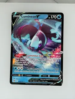 2022 Pokemon Brilliant Stars Lumineon V 040/172 NM - Image 1