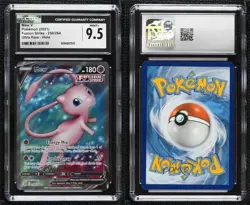 Mew V Ultra Rare Pokemon Sword & Shield Fusion Strike CGC 9.5 Mint+ - Image 3