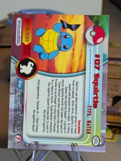2000 Topps Chrome Pokemon - SQUIRTLE #07 - Image 2